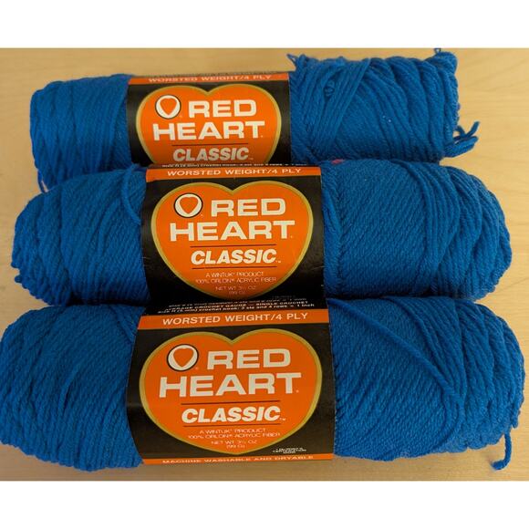 Red Heart Other - 🦃Red Heart 848 Skipper Blue Yarn Lot